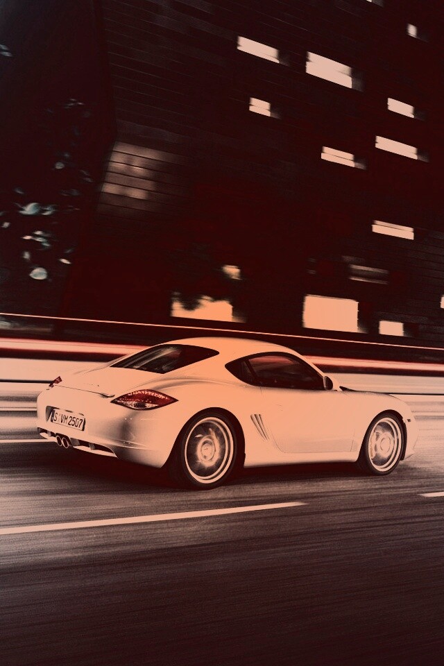 Porsche на трассе обои