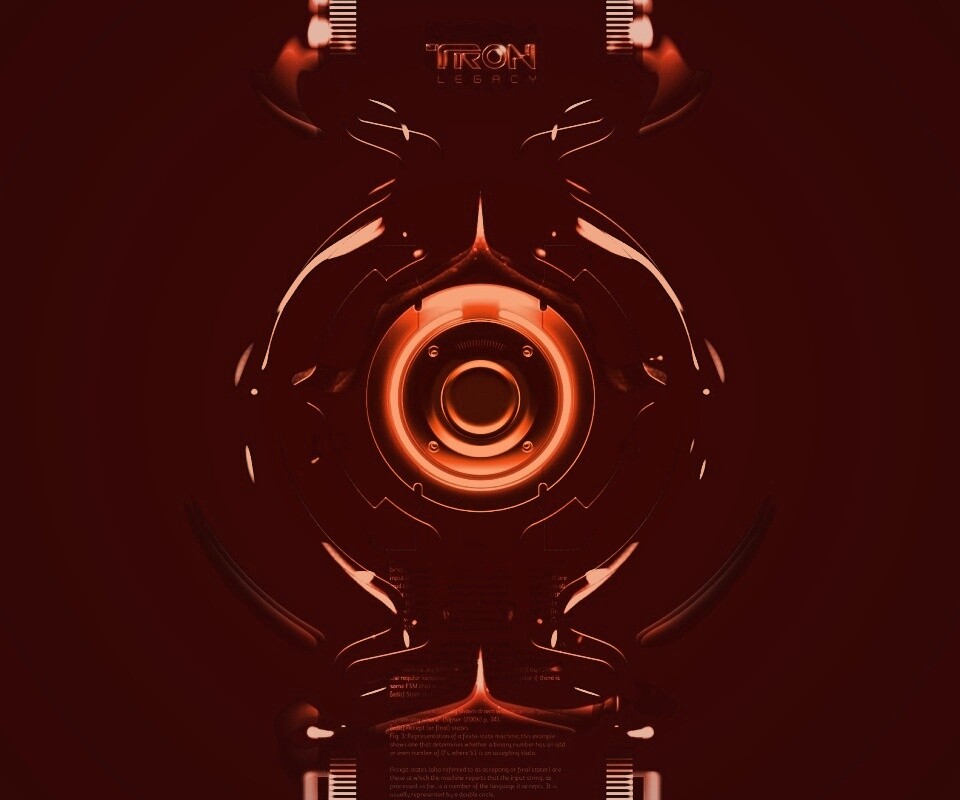 Tron Data Amber обои