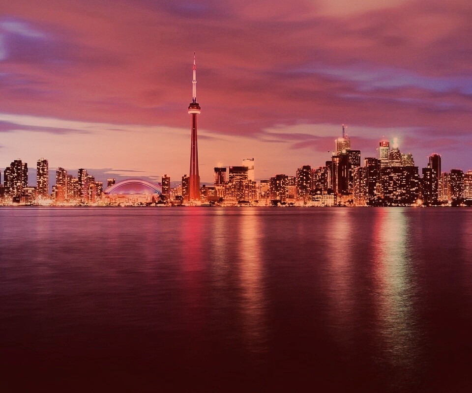 Ночной Торонто обои