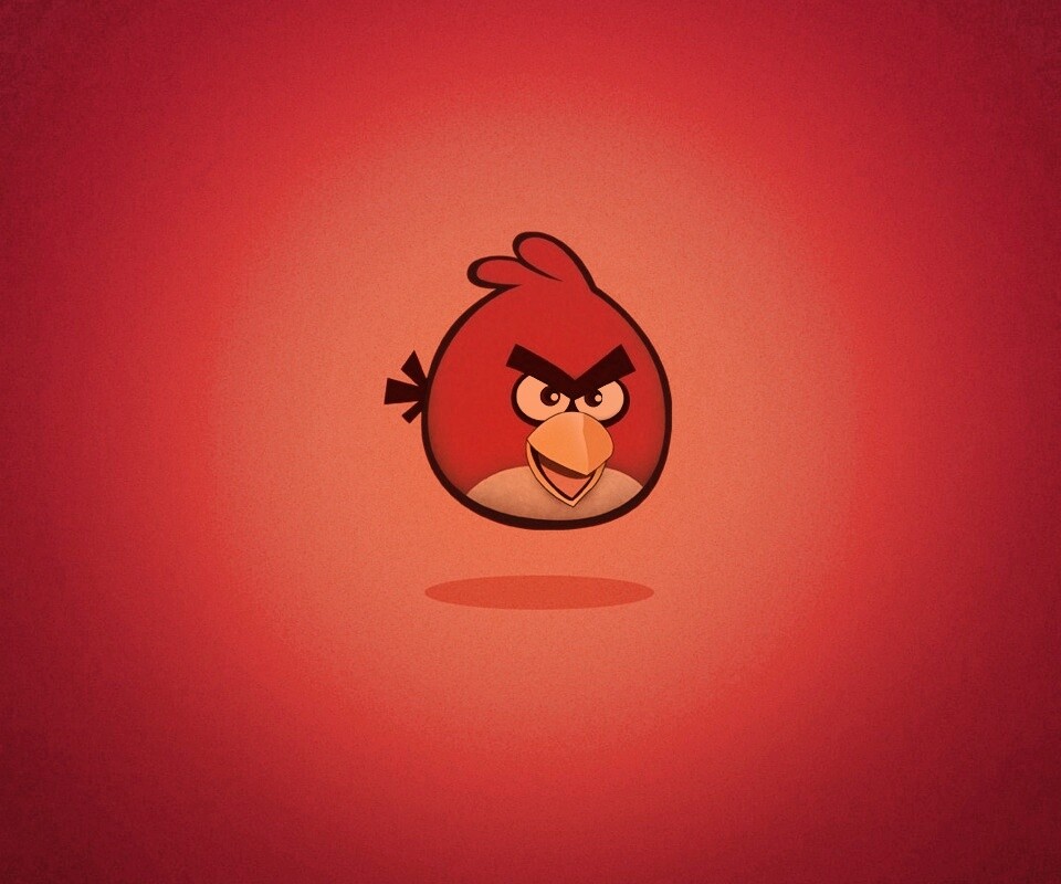 Красная птица из Angry Birds обои