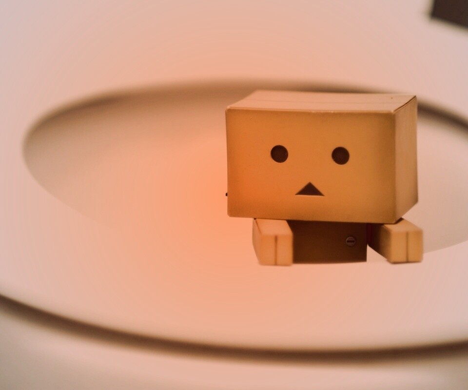 Danbo в унитазе обои