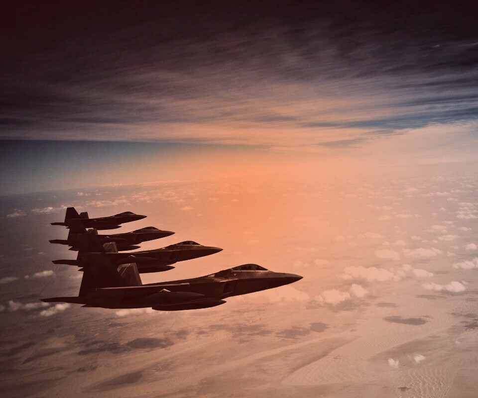 Ряд самолетов обои