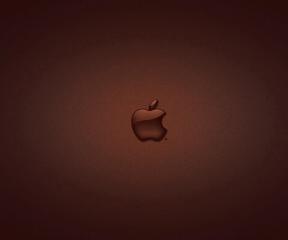 Логотип apple в стекле обои