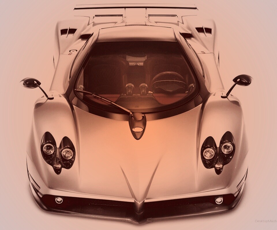 Pagani Zonda спереди обои