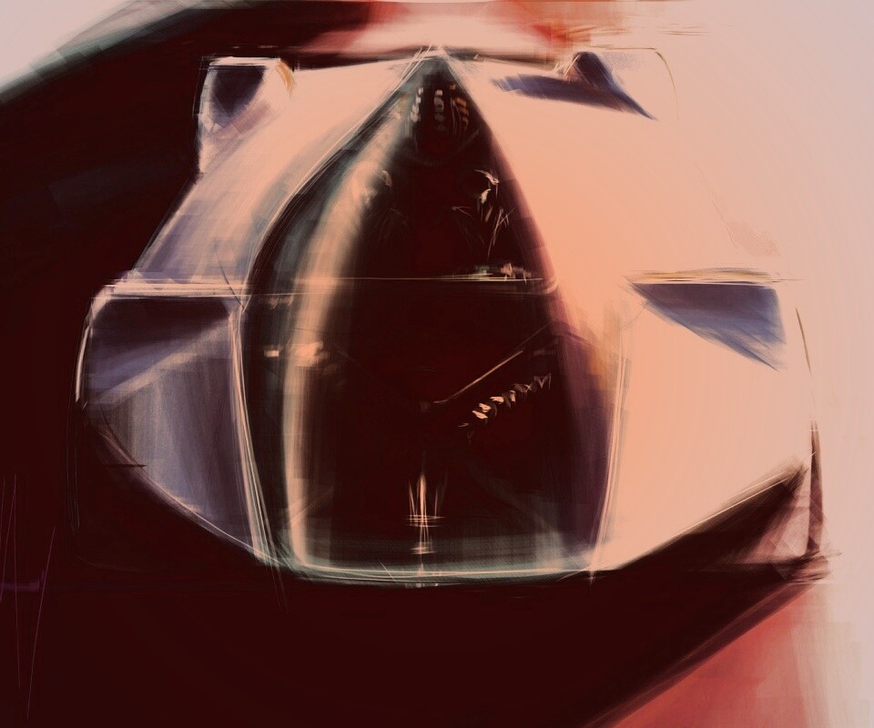 Зарисовка Maserati Birdcage обои