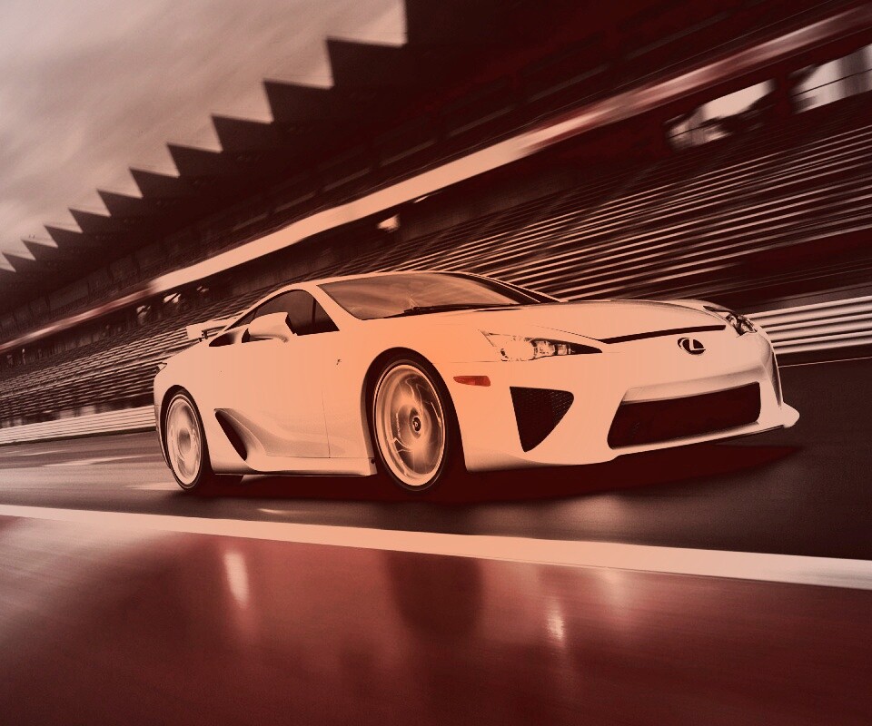 Lexus LFA на тарссу обои