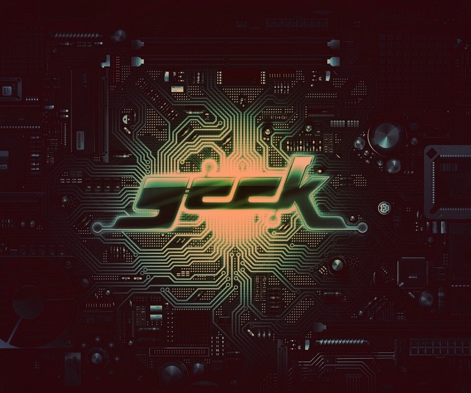 Печатная плата Geek обои