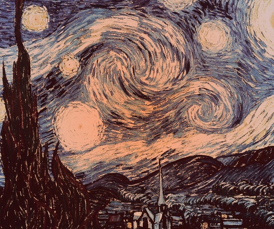 Рисунок города маслом обои