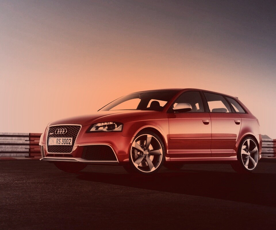 Фотосессия Audi RS3 на треке обои