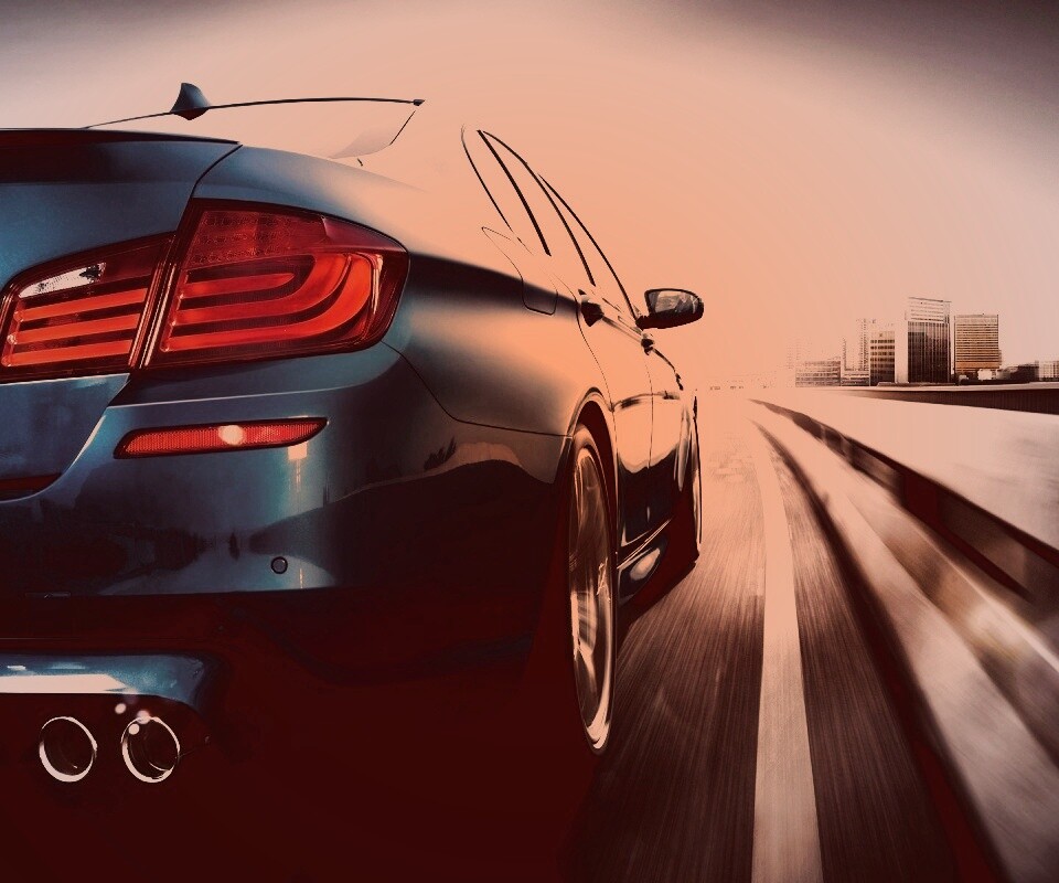 BMW F10 на повроте обои