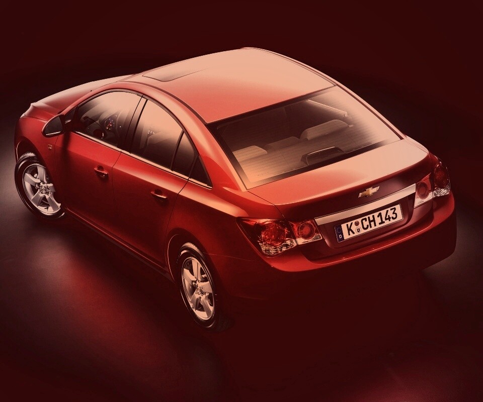 Шевроле Cruze красного цвета обои