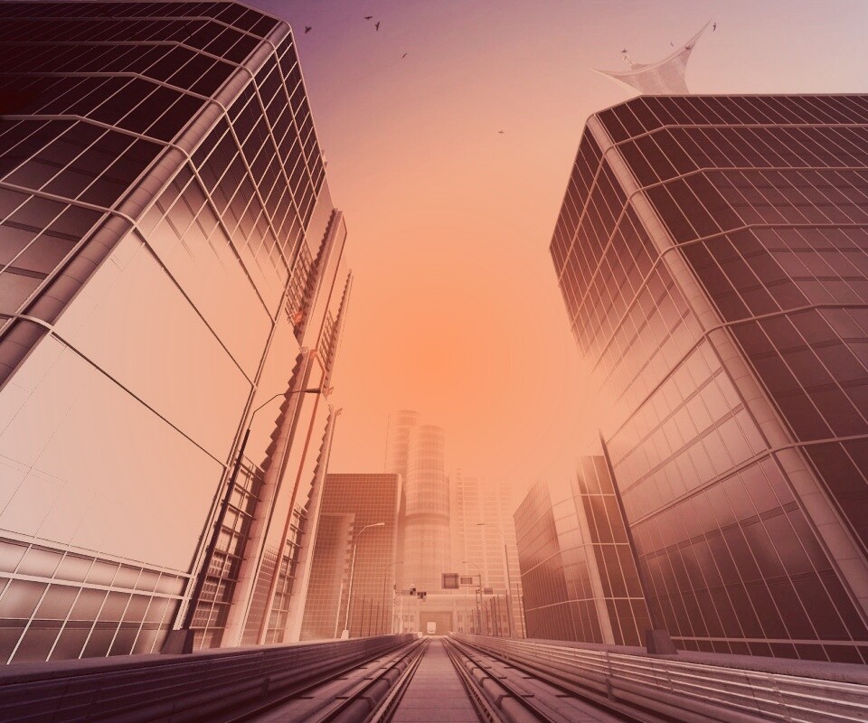 Улица из Mirrors Edge обои