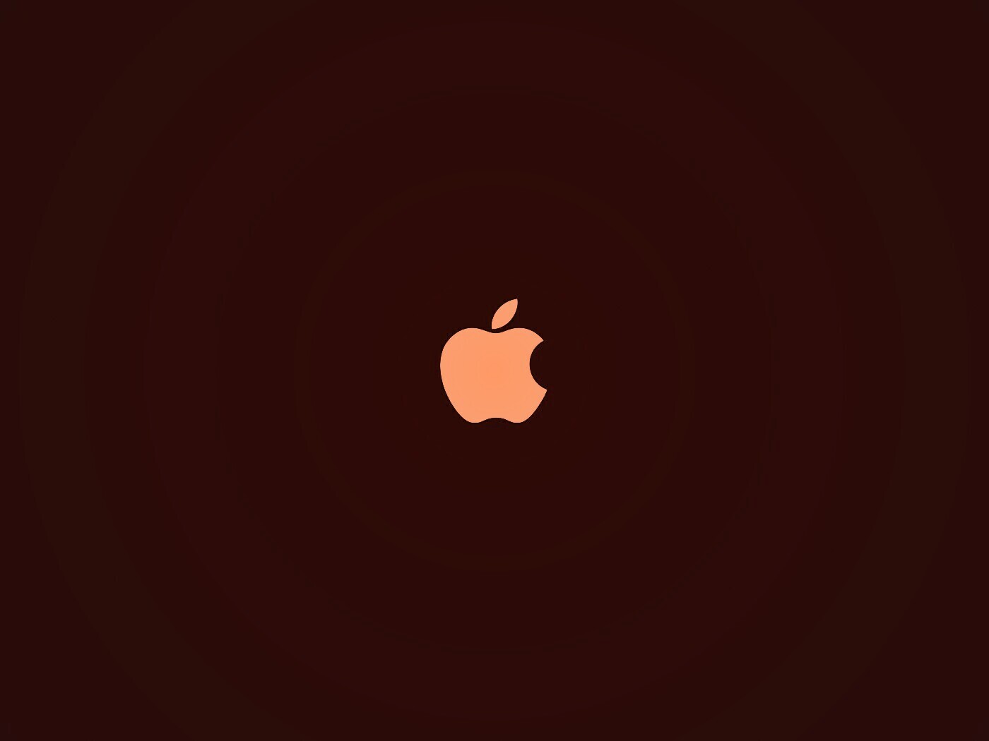 Логотип Apple на черном фоне обои