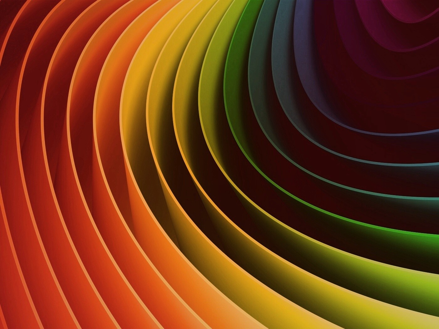 Радуга может быть такой обои