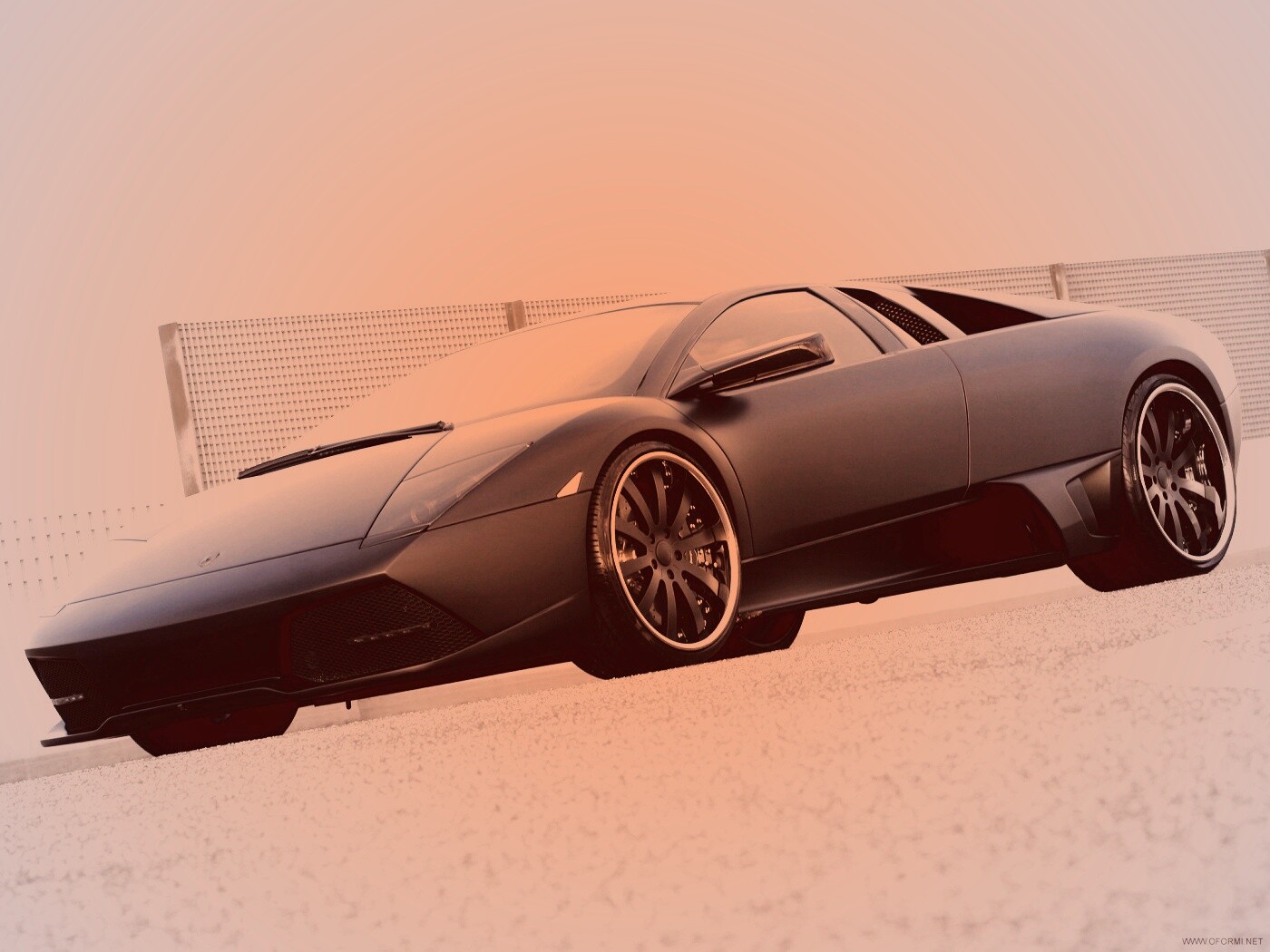 Lamborghini Reventon черного цвета обои