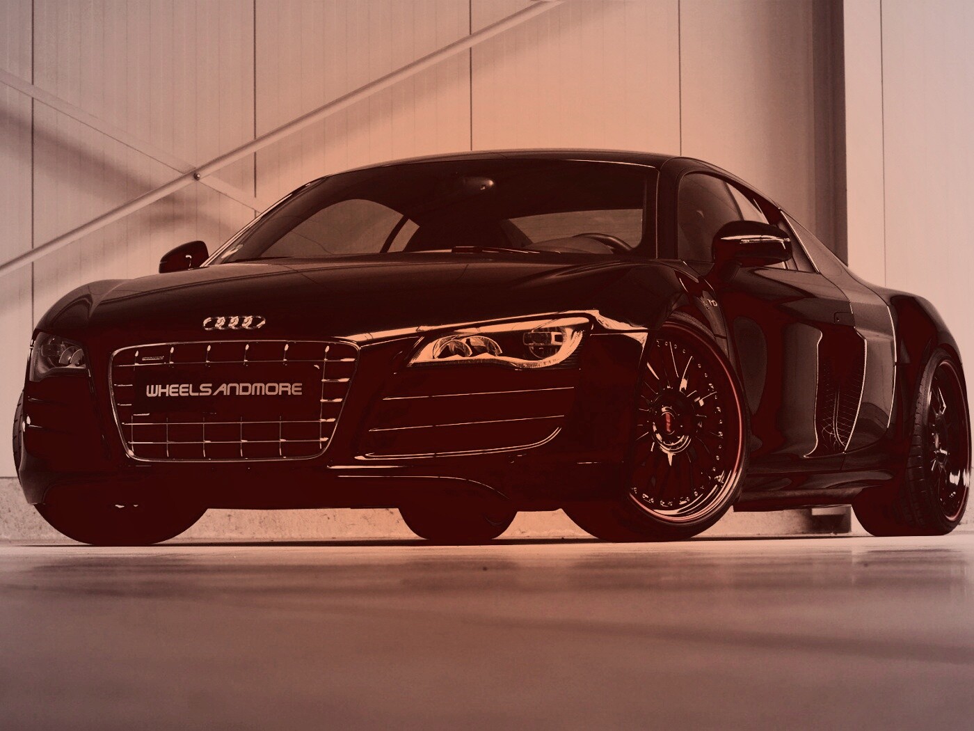 Audi черного цвета обои