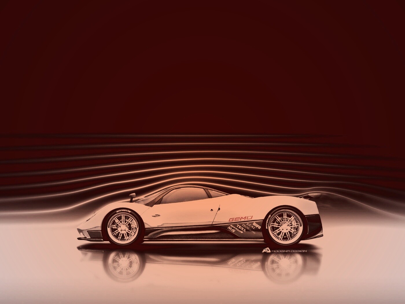 Аэродинамика Pagani Zonda обои