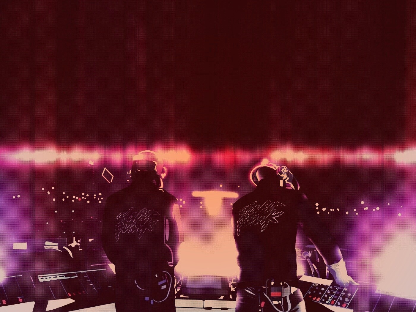 Концерт Daft Punk обои