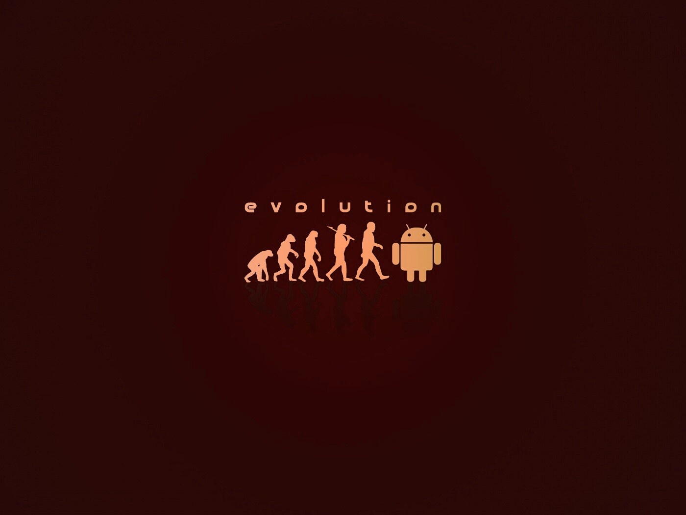 Эволюция по мнению Android обои