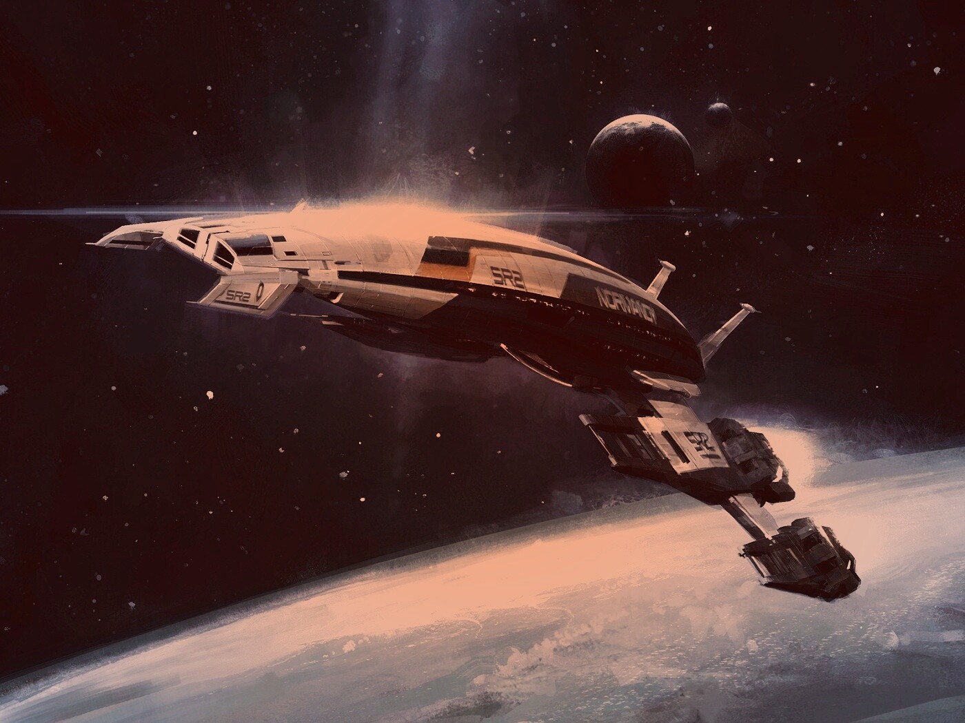 Корабль Normandy обои