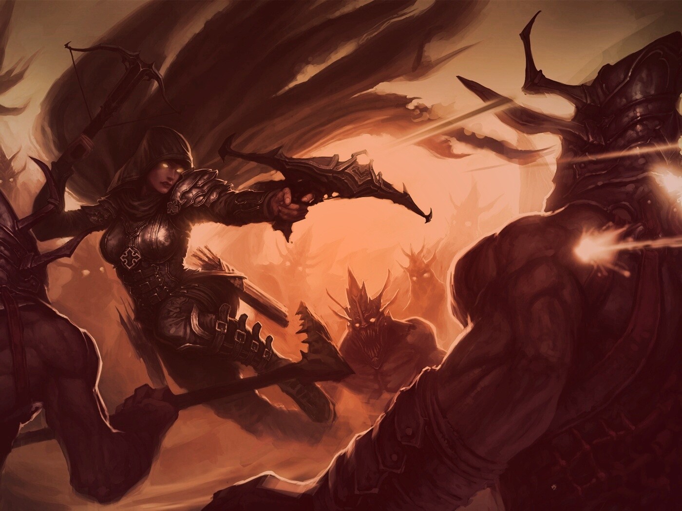 Охотник на демонов из Diablo 3 обои