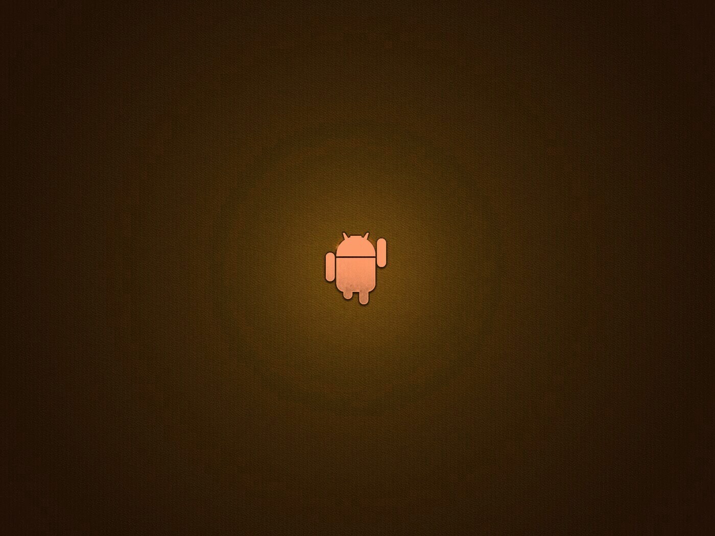 Логотип Android на зеленом фоне обои
