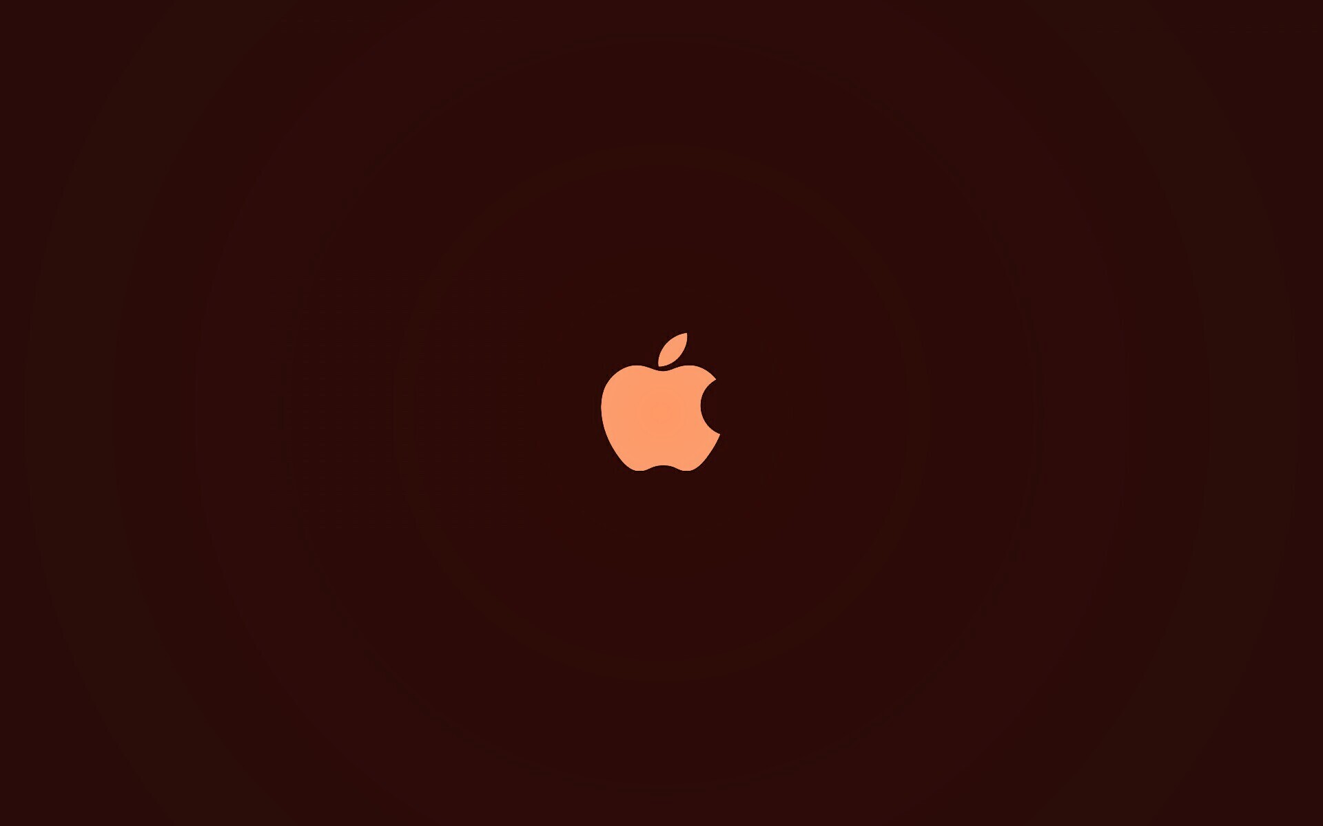 Логотип Apple на черном фоне обои