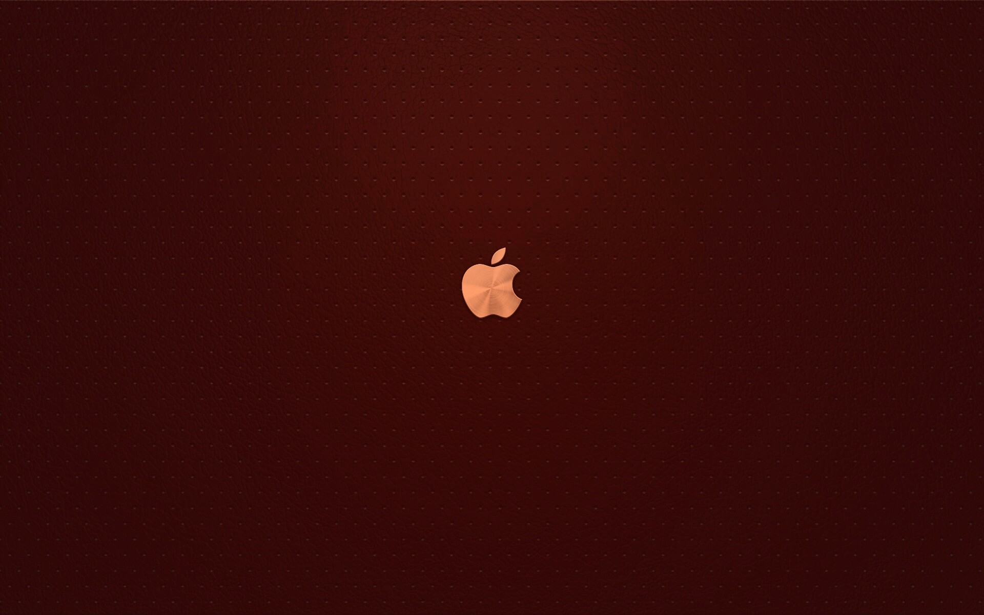 Маленький логотип Apple на перфорированной коже обои