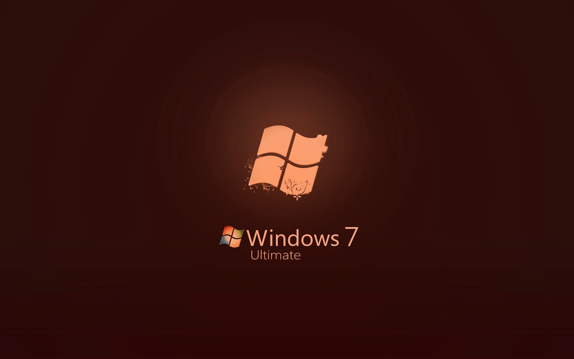 Логотип WIndows 7 Ultimate обои