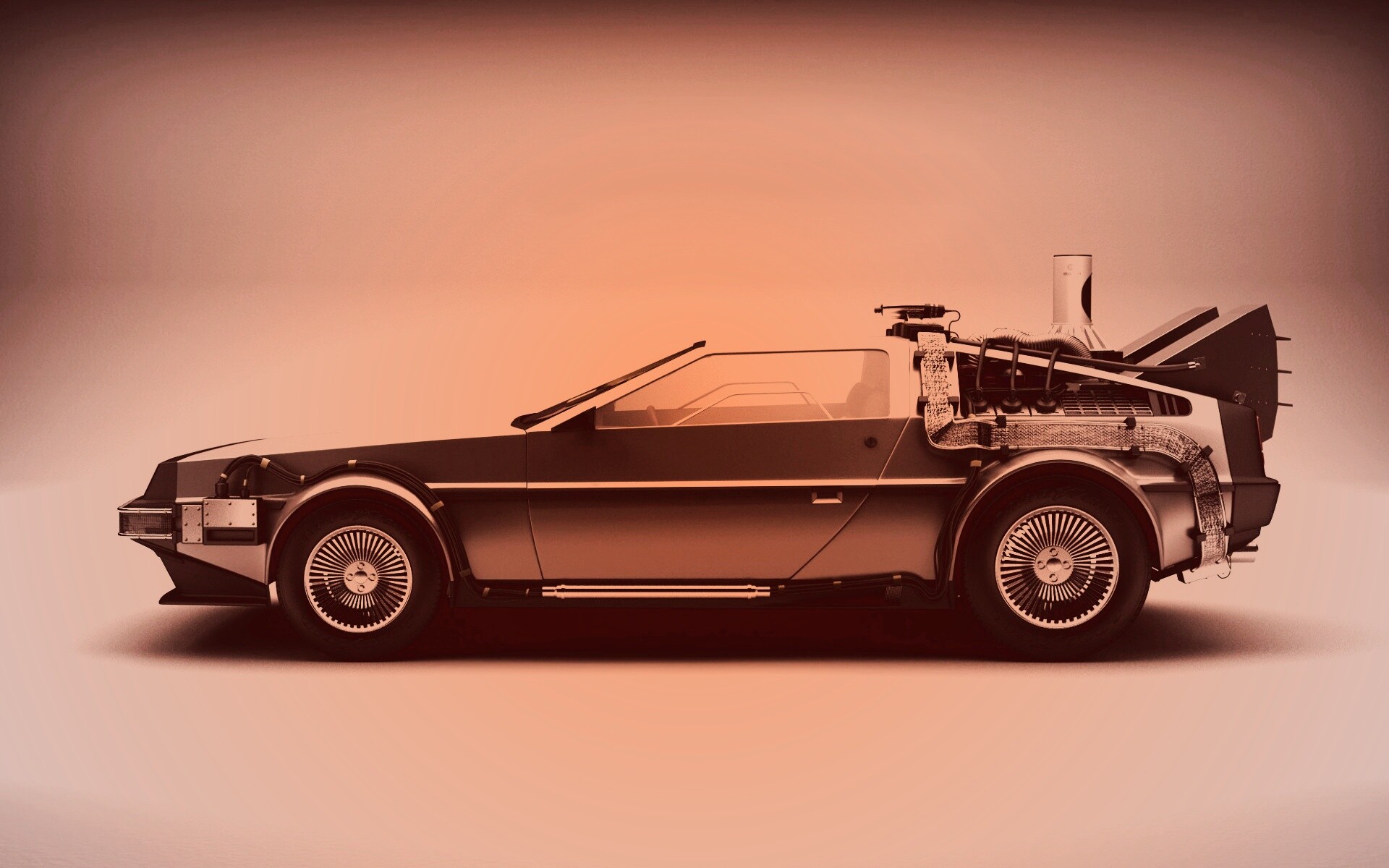 DeLorean машина времени обои