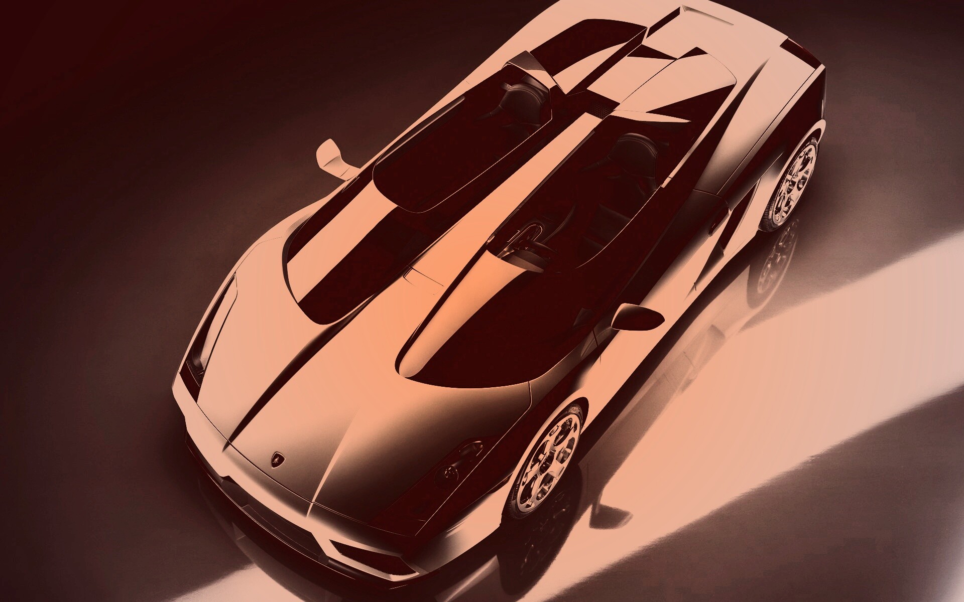 Светло-серый Lamborghini обои