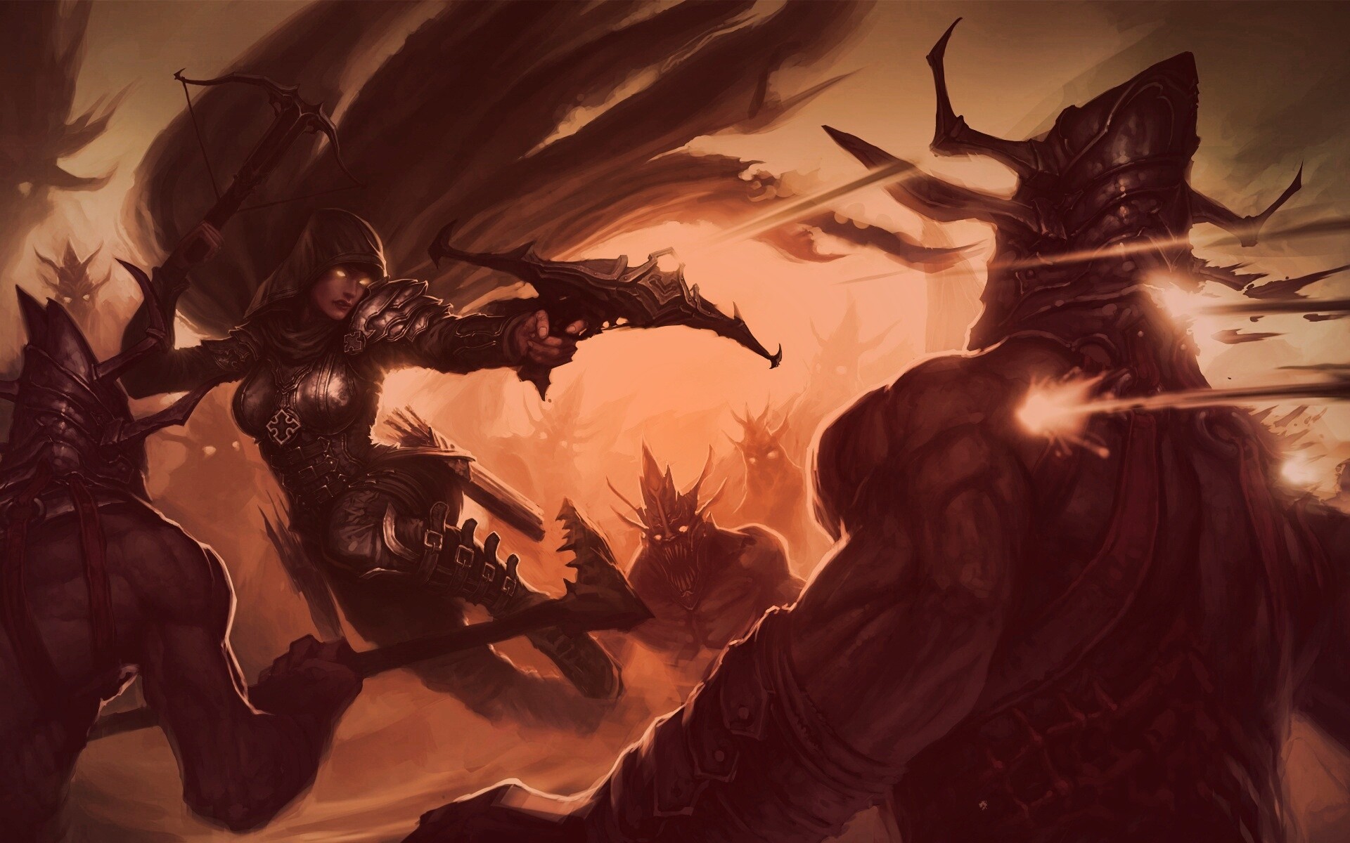 Охотник на демонов из Diablo 3 обои