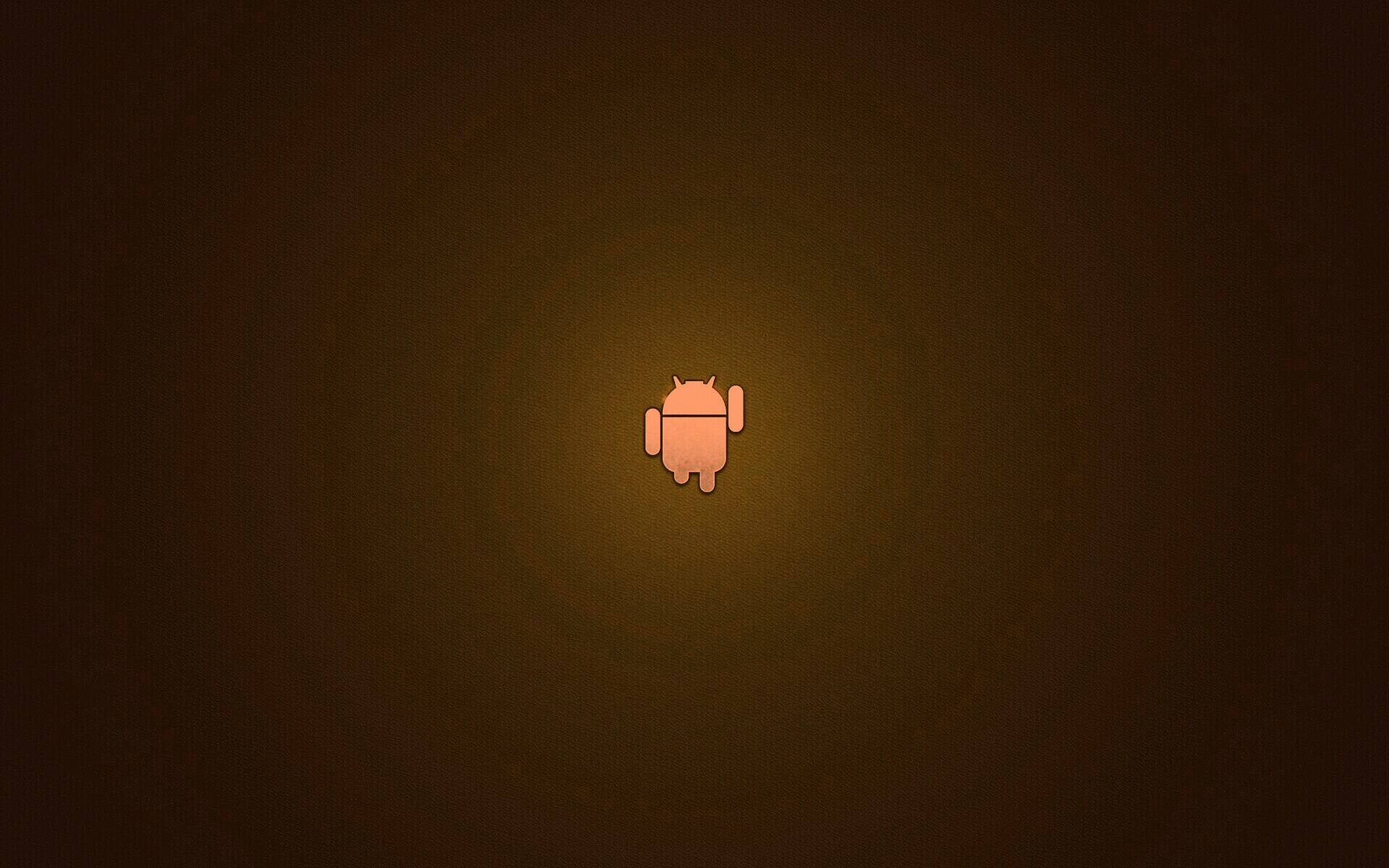 Логотип Android на зеленом фоне обои