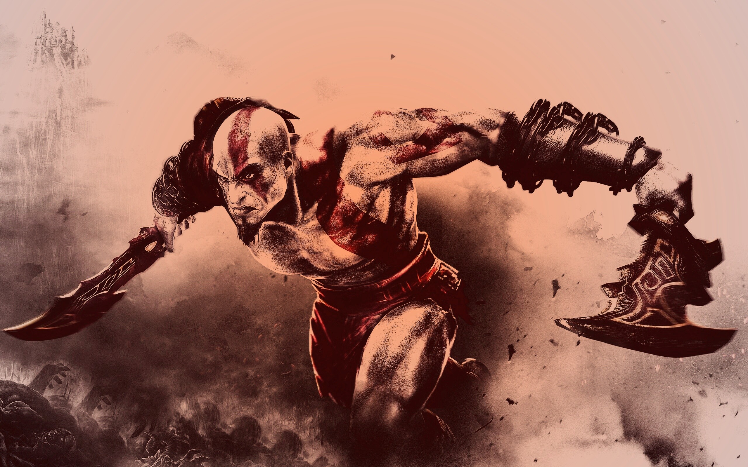 Герой игры God of War обои