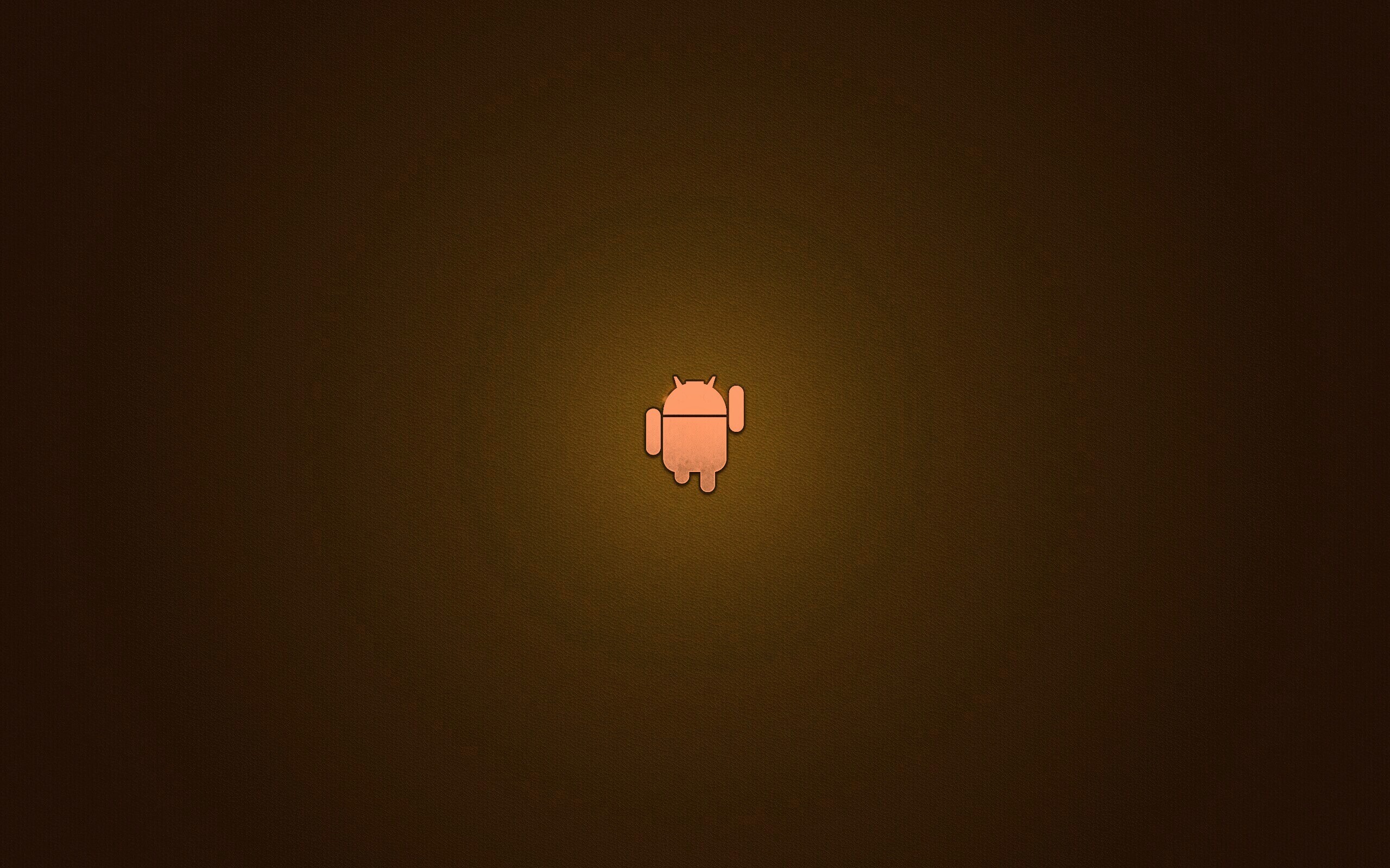 Логотип Android на зеленом фоне обои