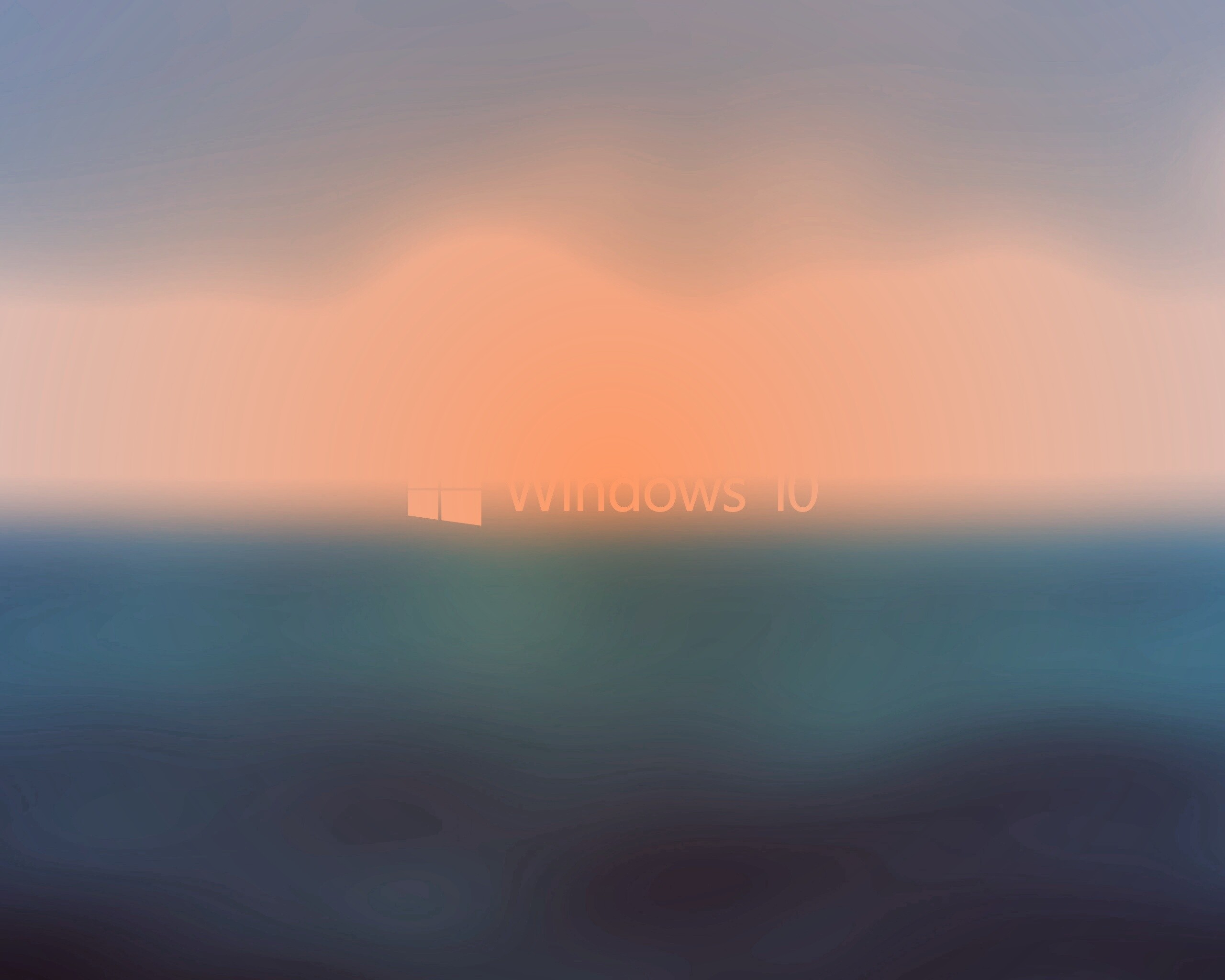 Windows 10 на синем фоне обои