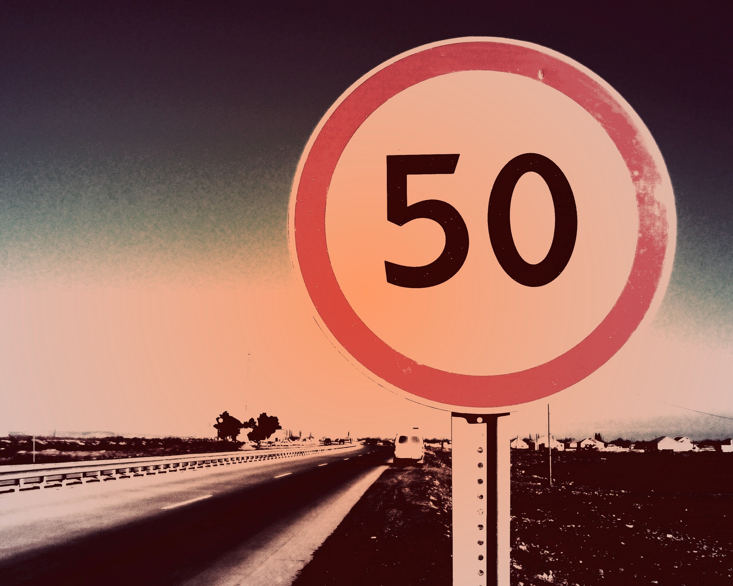 Ограничение скорости 50 км/ч обои