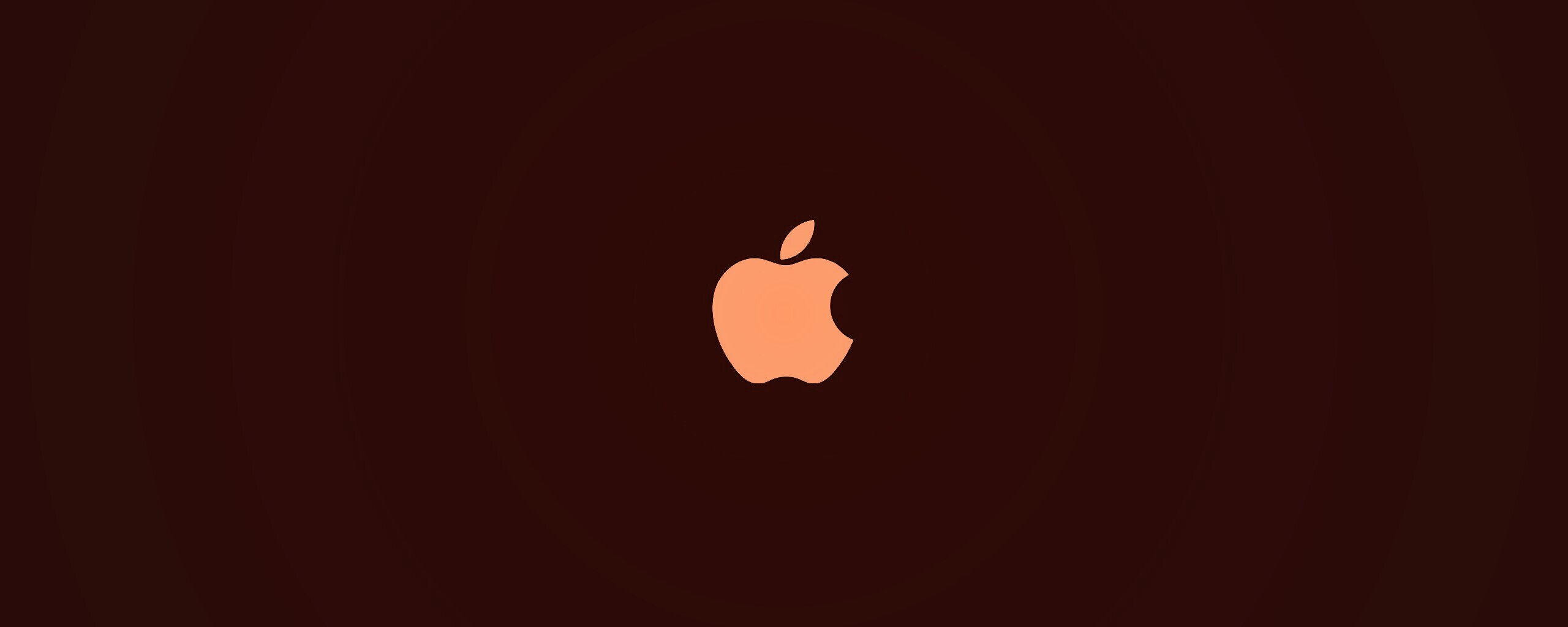 Логотип Apple на черном фоне обои