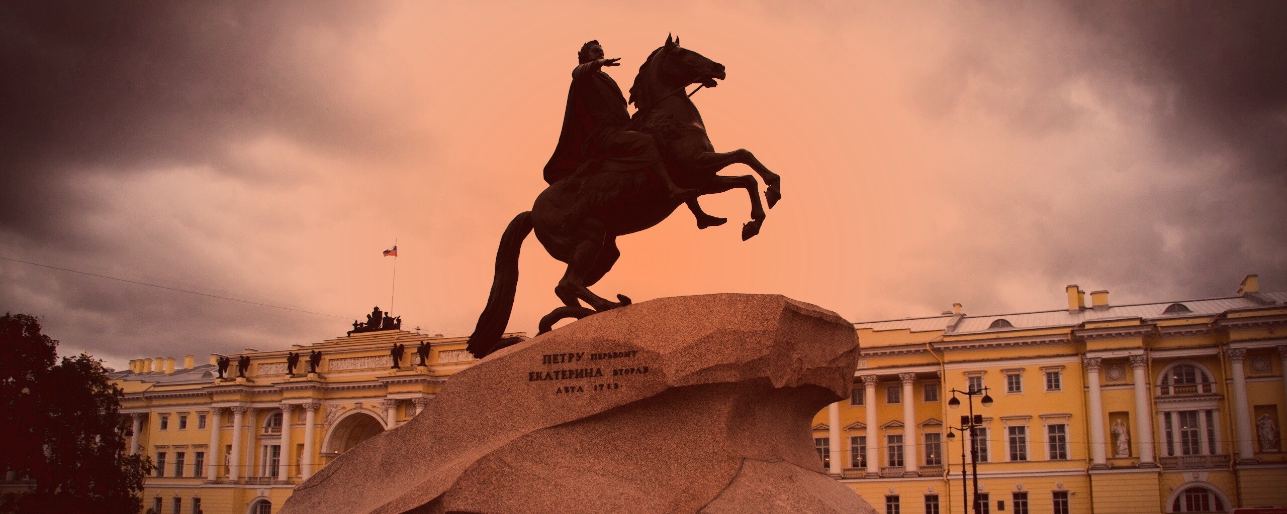 Медный Всадник в Питере обои