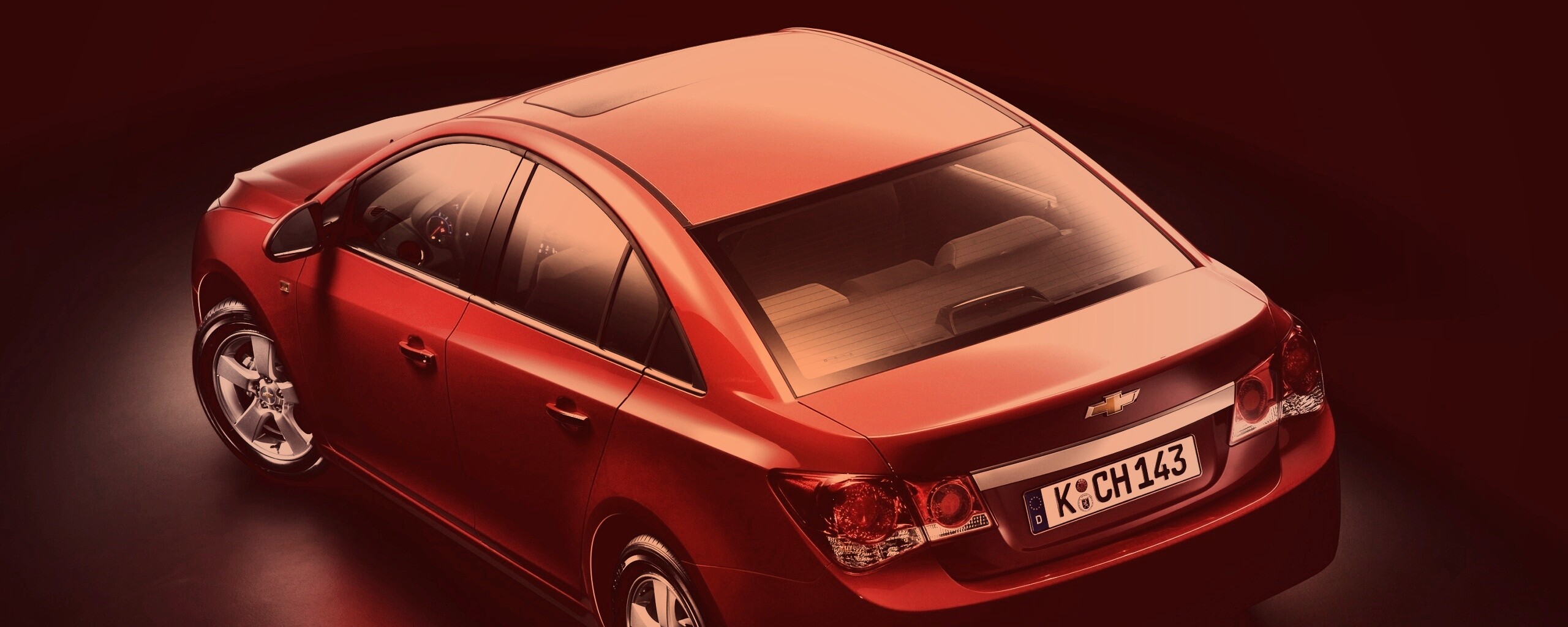Шевроле Cruze красного цвета обои