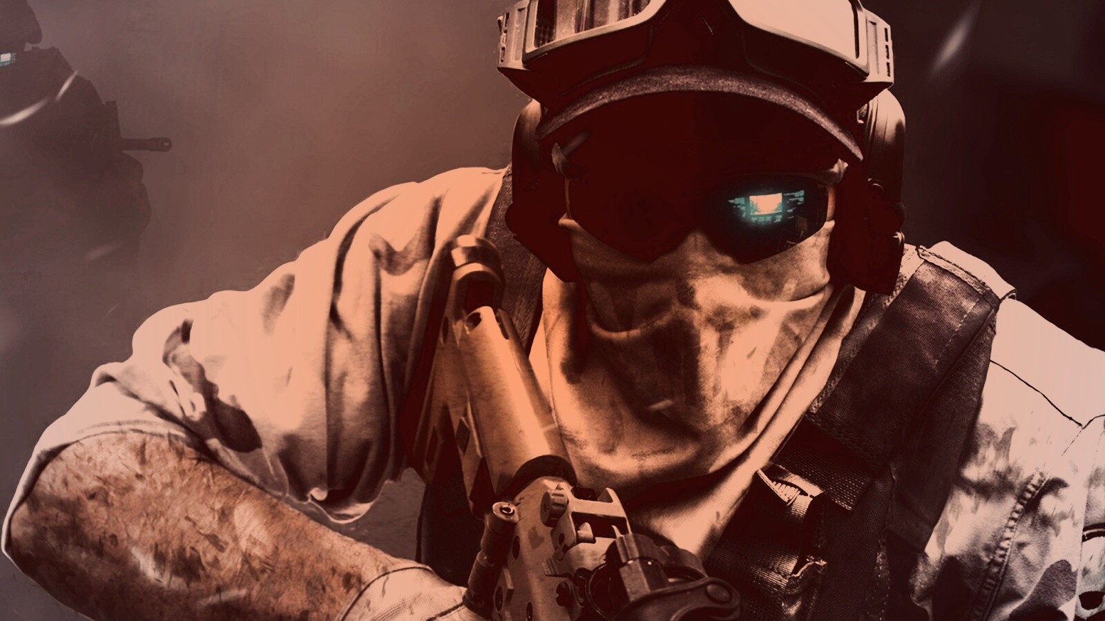 Боец в маске обои