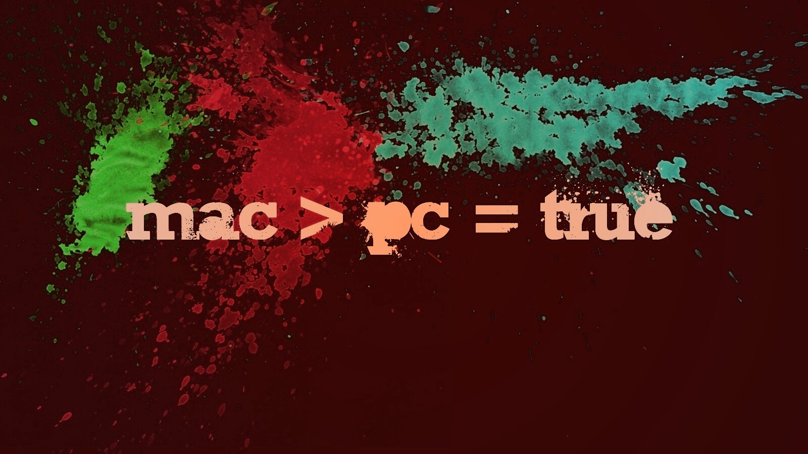 Mac лучше Pc обои