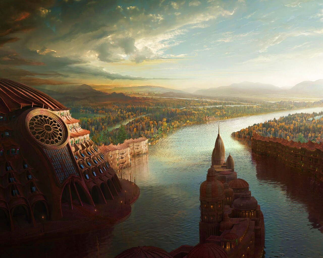 Древний город обои