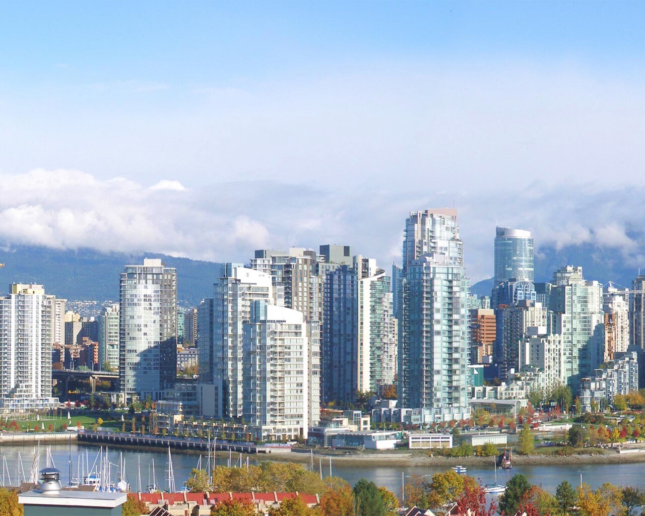 Панорама города обои