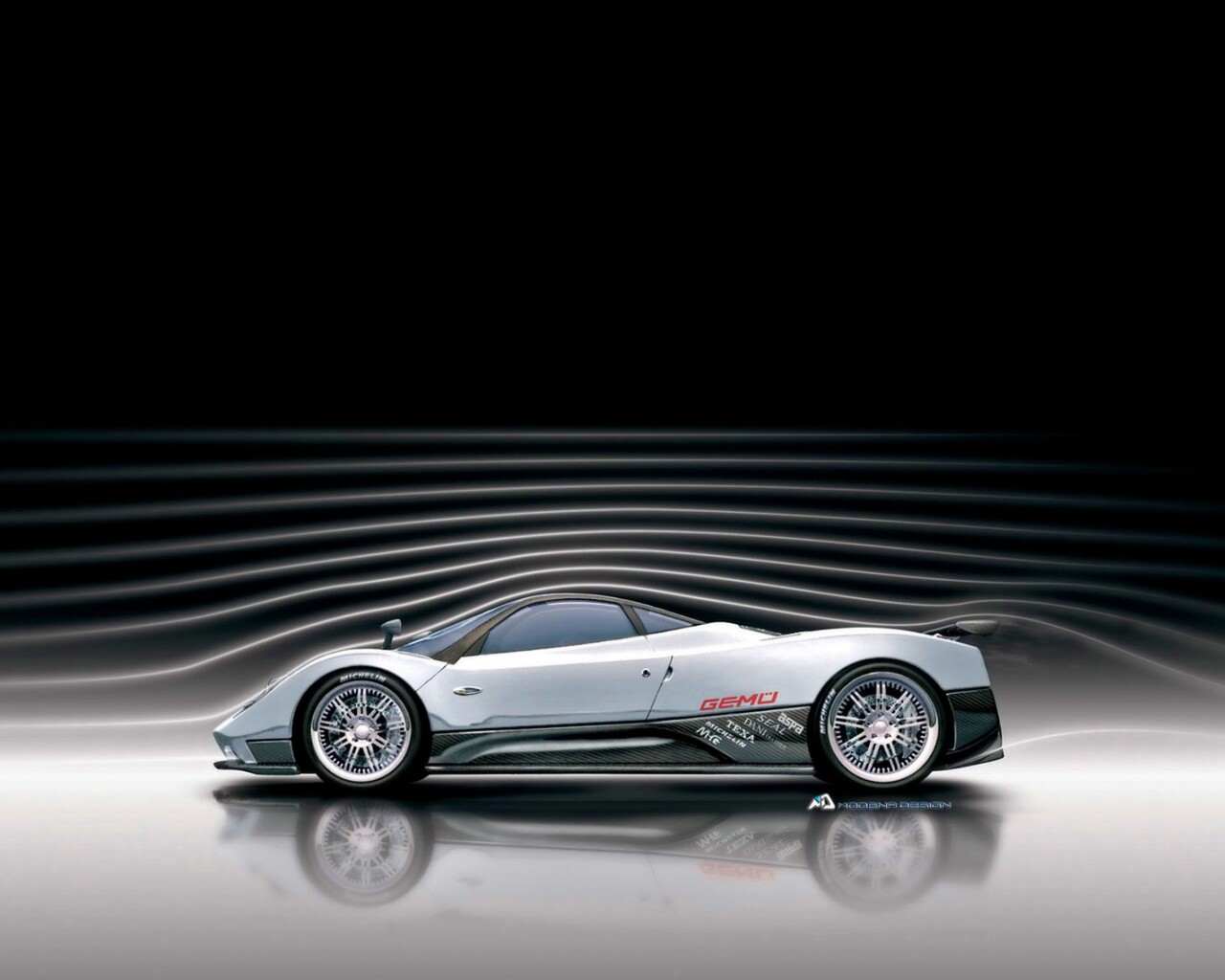 Аэродинамика Pagani Zonda обои