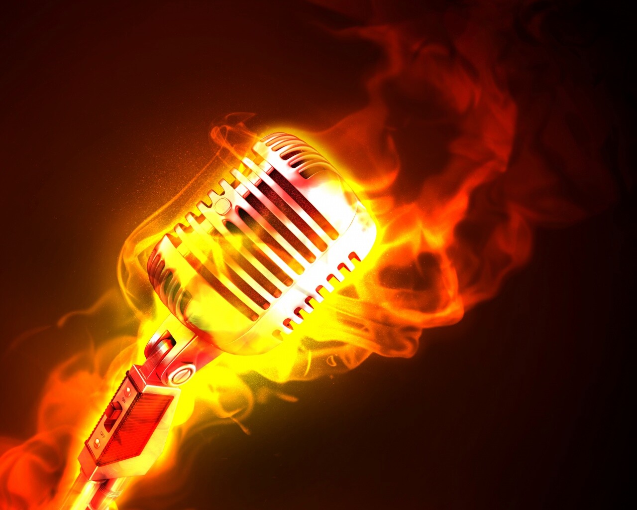 On fire! обои
