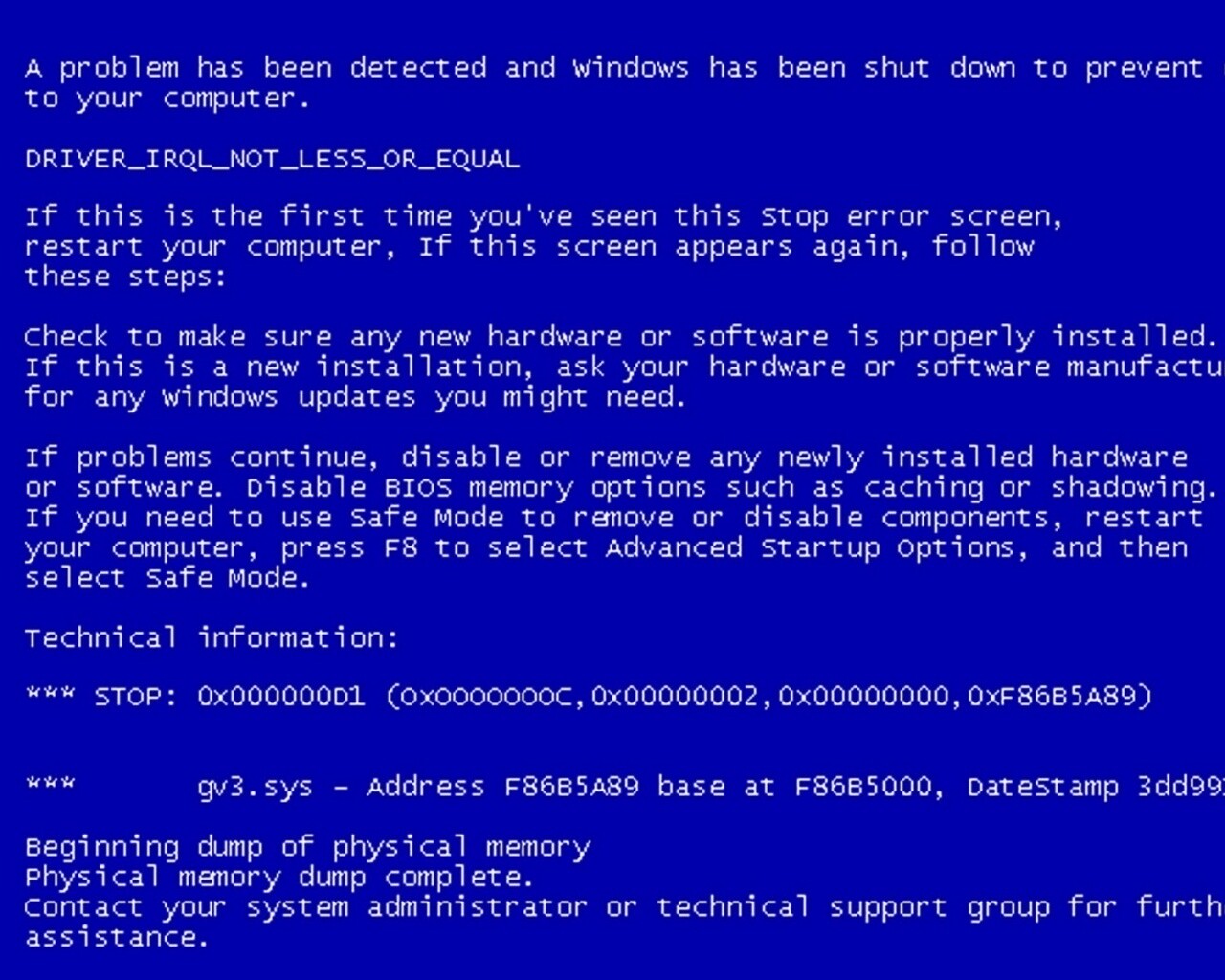 BSOD обои