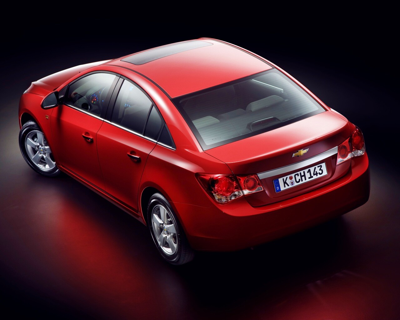Шевроле Cruze красного цвета обои
