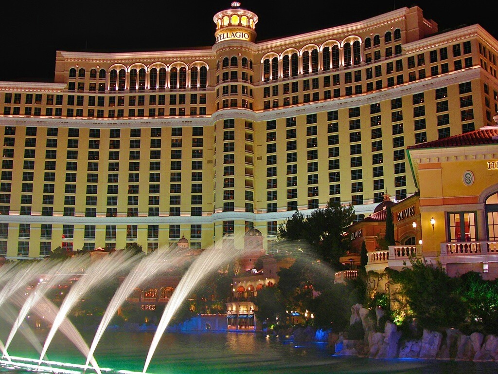 Казино Bellagio в Лас-Вегасе обои