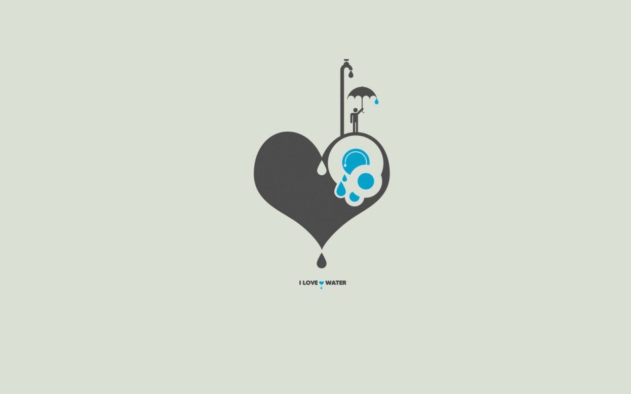 I love water обои